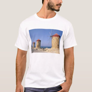T-shirt Moulins à vent célèbres de Rhodes Grèce