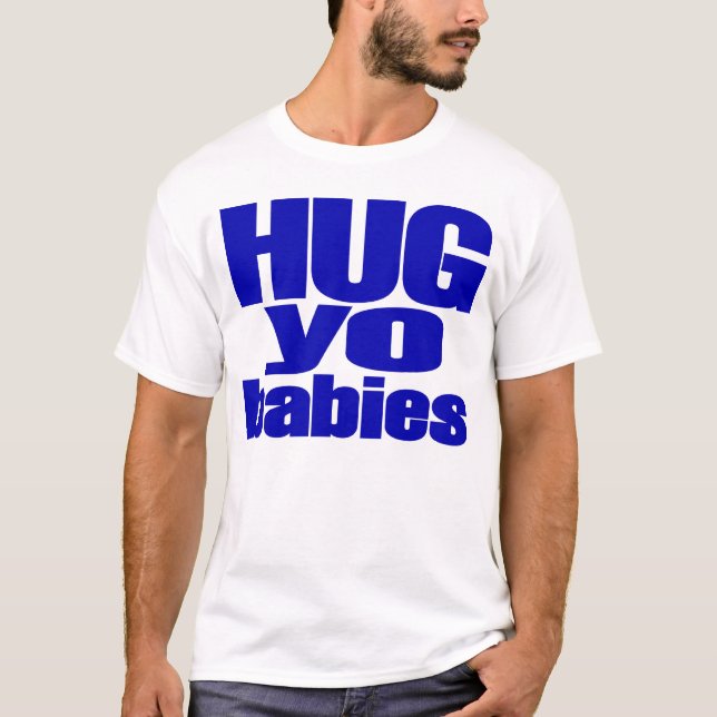 T-shirt Moulins "bébés de Donnie de Yo d'étreinte " (Devant)