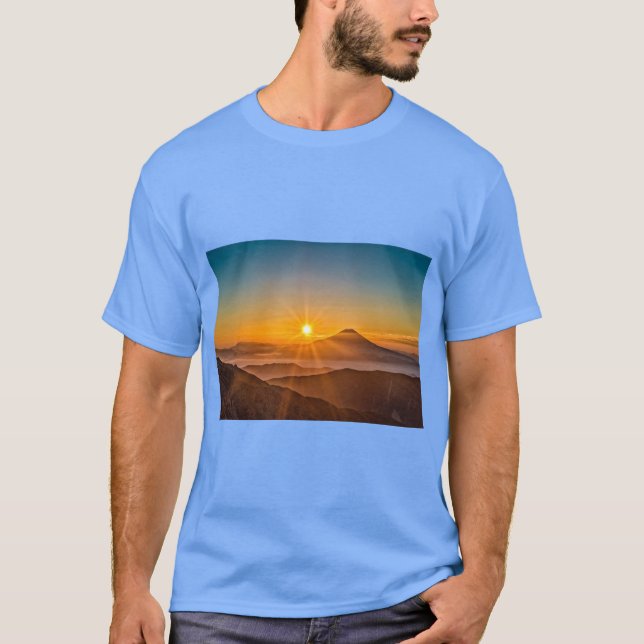 T-shirt Mount Fuji Horizon  (Devant)