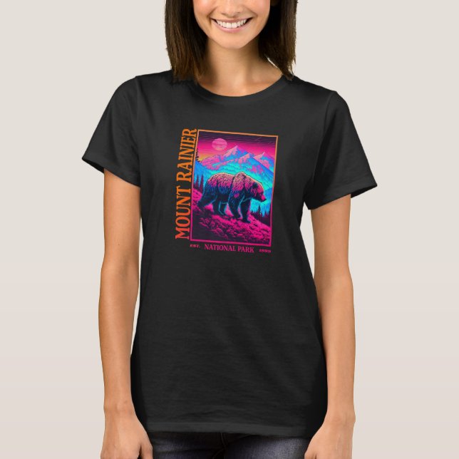 T-shirt MOUNT RAINIER National Park Premium (Devant)