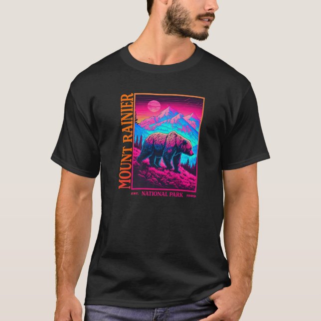 T-shirt MOUNT RAINIER National Park Premium (Devant)