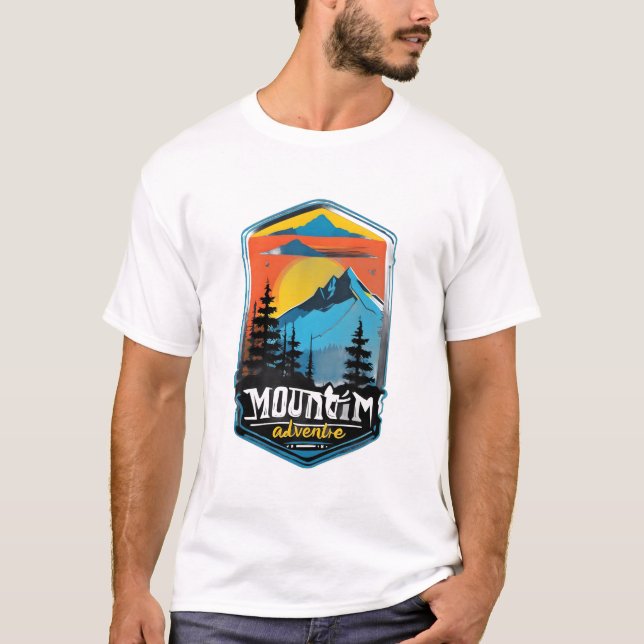 T-shirt Mountain Adventure - Nature époustouflante (Devant)