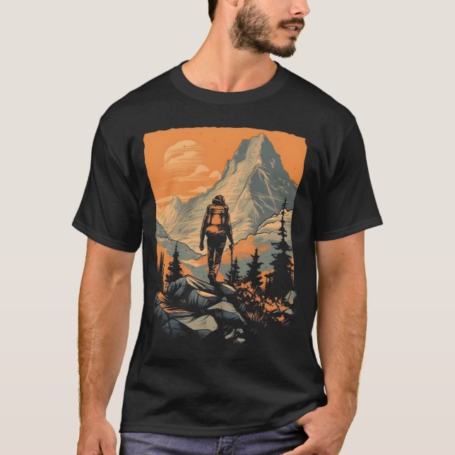 T-shirt Mountain Adventure Randonnée (Devant)
