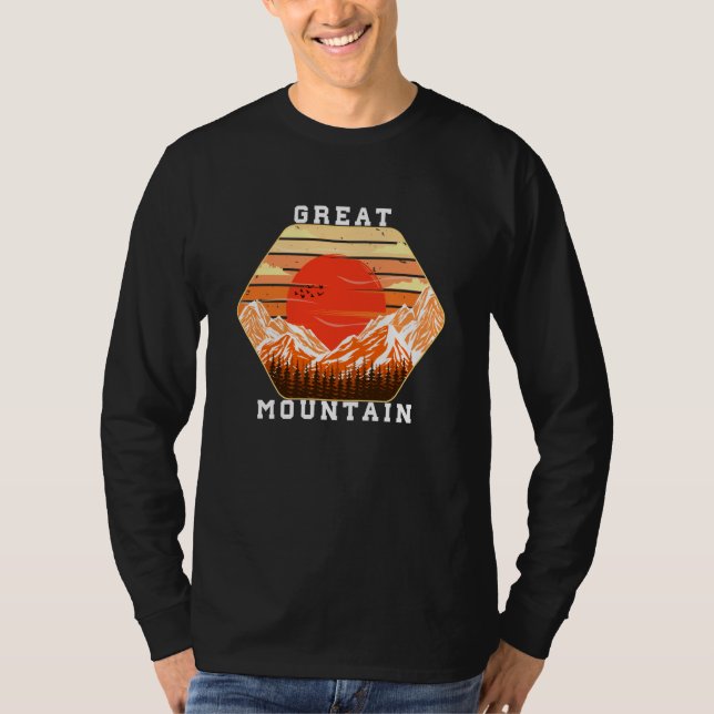T-shirt Mountain and Forest Scene  50 (Devant)