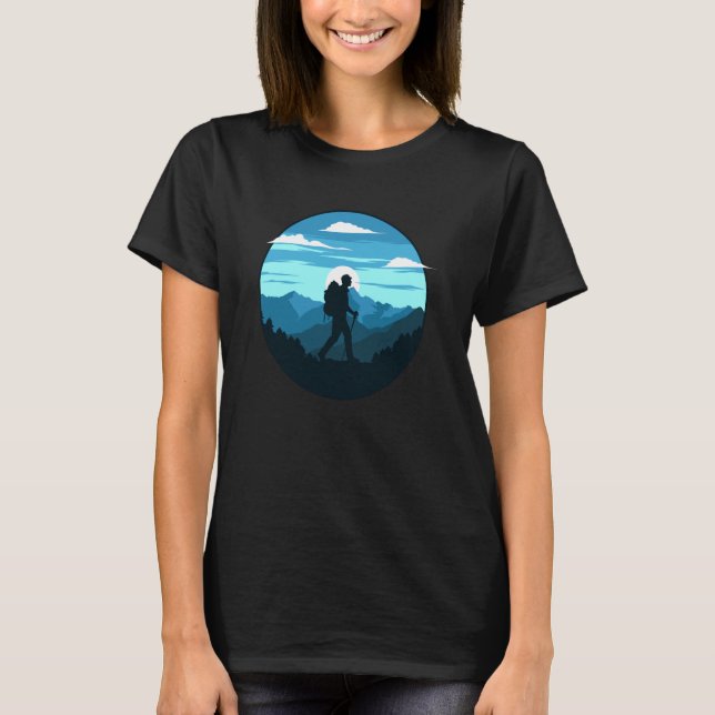 T-shirt Mountain and Forest Scene  61 (Devant)