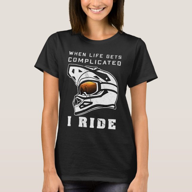 T-shirt Mountain Bike Helmet with Downhill Goggles for Ele (Devant)