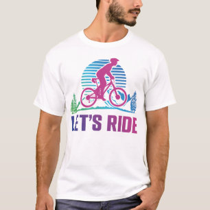 T-shirt Mountain Bike Mtb Ride Retro 80s 90s
