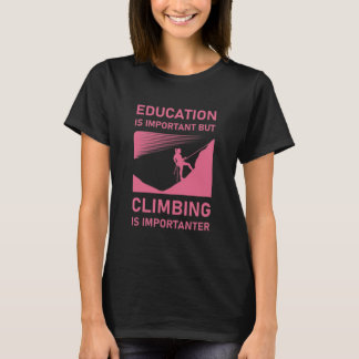 T-shirt Mountain Climber Design pour une Escalade de rock