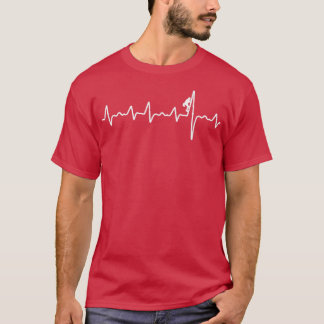 T-shirt Mountain Escalade Rock Escalade Heartbeat