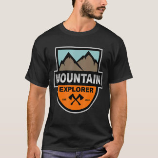 T-shirt Mountain Explorer Randonnée Adventure Campfire Tra