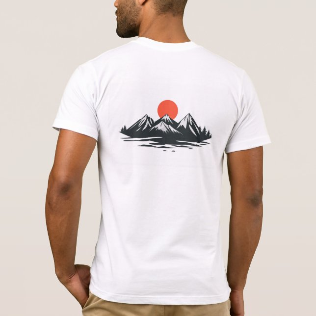T-shirt Mountain graphic, parfait pour la nature l (Dos)