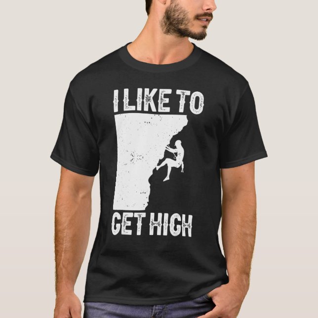 T-shirt Mountain Indoor Bouldering Rock Climbing For Men W (Devant)