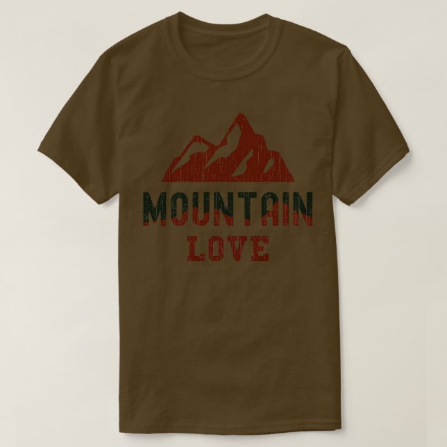 T-shirt Mountain Love Escalade Bouldering 1 (Design devant)