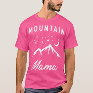 T-shirt Mountain Mama Femmes Camping De Grands Cadeaux Pou