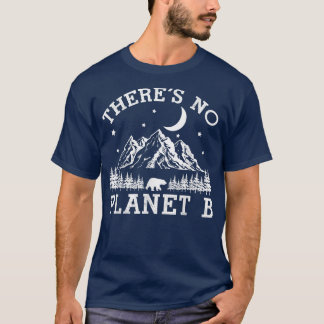 T-shirt Mountain Night Forest Il n'y a pas de planète B Ea