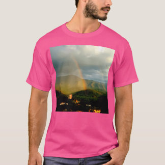 T-shirt Mountain Rainbow Long