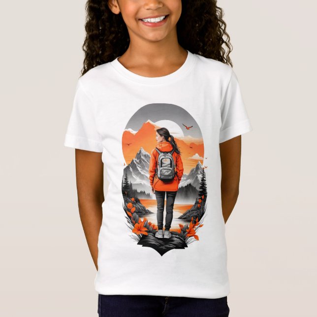 T-Shirt Mountain Serenity : Retraite du bord du lac (Devant)