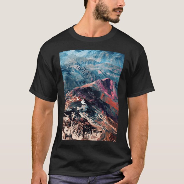 T-shirt Mountains 2 Baseball  Sleeve (Devant)
