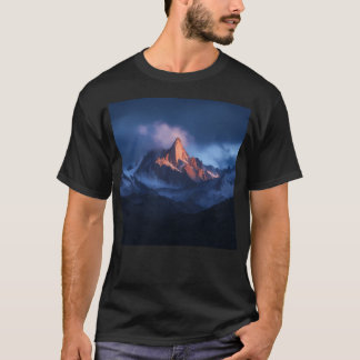 T-shirt Mountains Nature Landscape Mountains Wall Art Acti