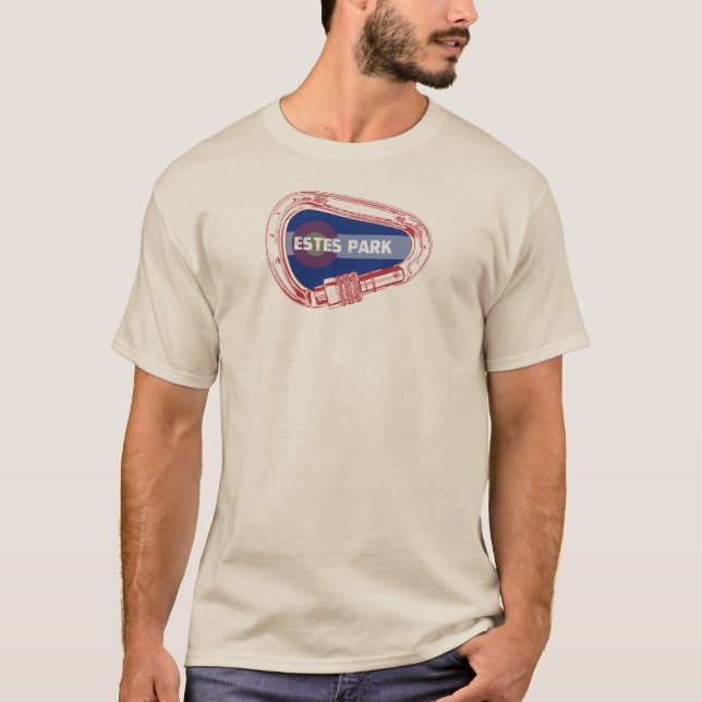 T-shirt mousqueton d'escalade d'Estes Park (Devant)
