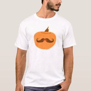 T-shirt Moustache citrouille