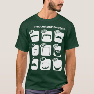 T-shirt Moustache dans le monde