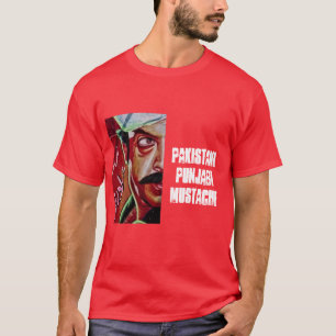 T-shirt Moustache pakistanaise de Punjabi