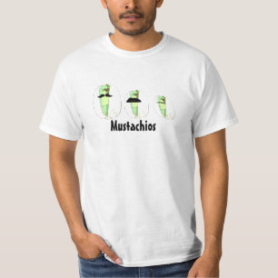 T-shirt Moustaches : Pistaches avec la chemise de