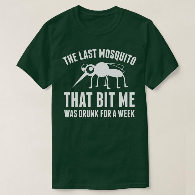 T-shirt Moustique ivre 1 (Design devant)
