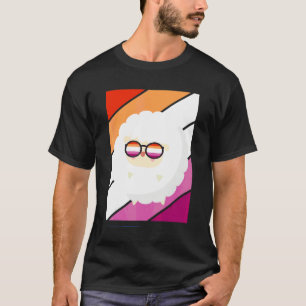 T-shirt Mouton avec fierté Drapeau lesbien LGBTQ Fier alli