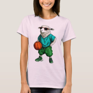 T-shirt Mouton Basket / Joueur de Basket Mouton