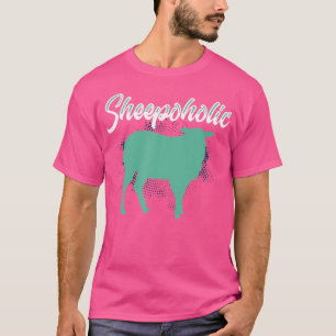 T-shirt Mouton Drôle Sheepoholic Citation Mouton Amoureux