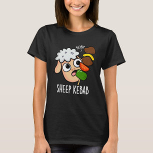 T-shirt Mouton Kebab Drôle Shish Kebab Pun Fond Sombre