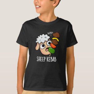 T-shirt Mouton Kebab Drôle Shish Kebab Pun Fond Sombre