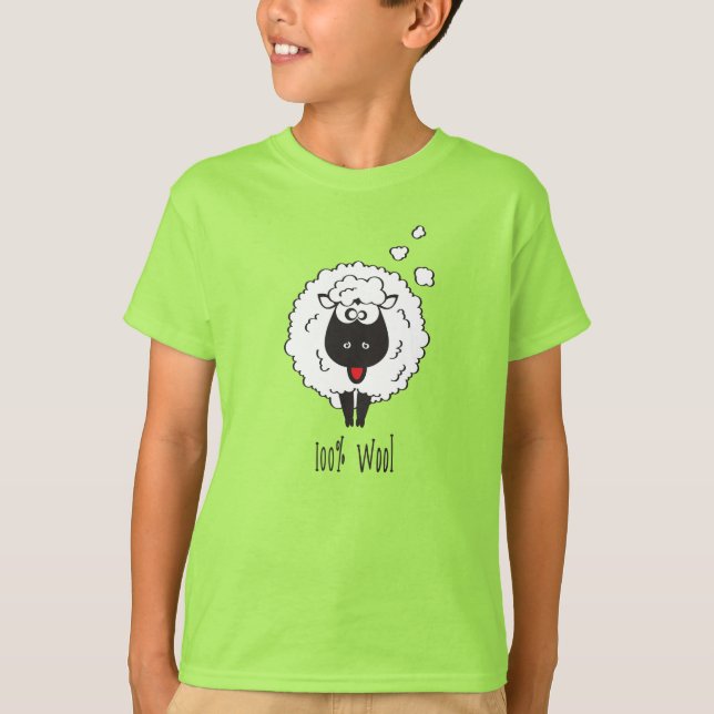 T-shirt mouton laineux (Devant)