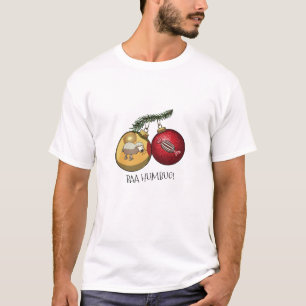 T-shirt Mouton mignon Baa Humbug ! Dessin animé de Noël Sc