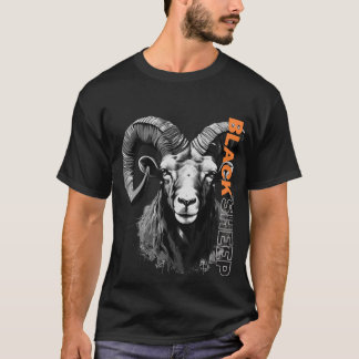 T-shirt Mouton noir