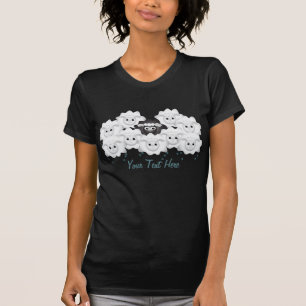 T-shirt Mouton noir de la famille