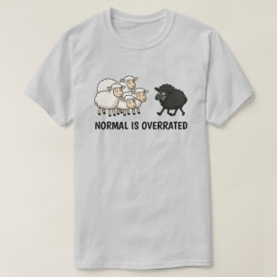 T-shirt Mouton noir et blanc Unisexe