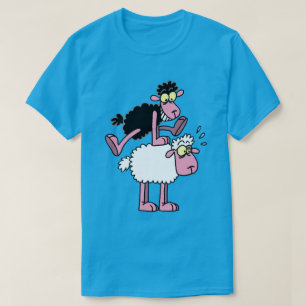 T-shirt Mouton noir et saute-mouton