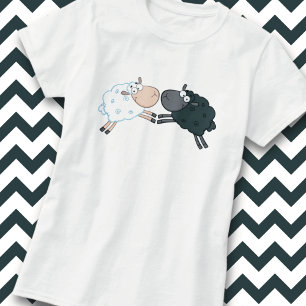 T-Shirt Mouton Noir Mouton Blanc