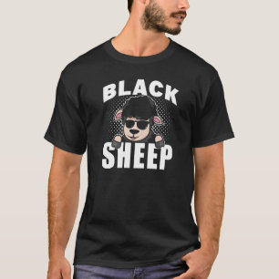 T-shirt Mouton noir Sayings sarcastiques Humour foncé
