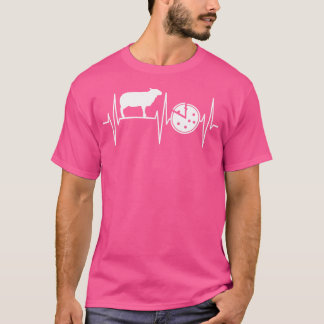T-shirt Mouton Pizza Lover Heartbeat Mouton Farmer Mouton