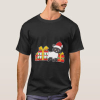 Moutons avec le chapeau de Noël mignons Moutons de