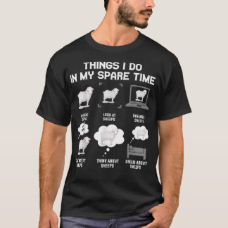 T-shirt Moutons Ce Que Je Fais Dans Mes Moutons D'Agricult