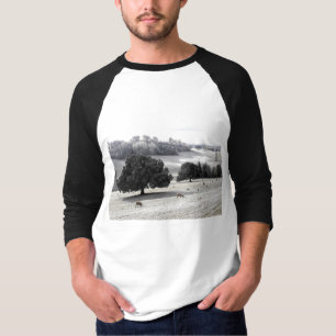 T-shirt Moutons dans un champ gelé