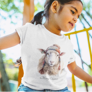 T-Shirt Moutons de Noël, personnalisable