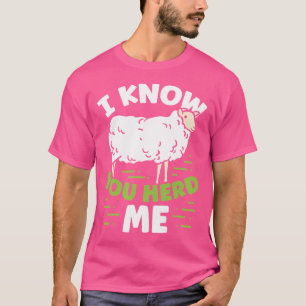 T-shirt Moutons Drôle Je Connais Vous M'Encaisser Mignonne