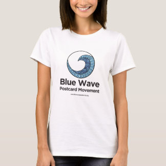 T-shirt Mouvement de cartes postales Blue Wave