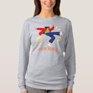 T-shirt Mouvement de danse énergique Graphique de jeunesse